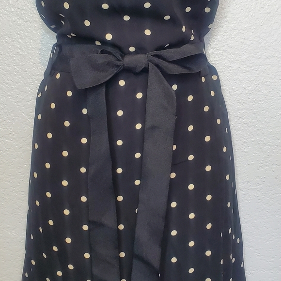 Studio I Black Polka Dot Jackie O Belted Sheath Midi Dress Size 18 XL Retro - Picture 2 of 8